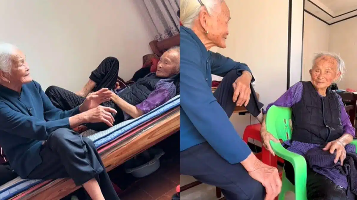 อบอุ่นหัวใจ ลูกสาว 91 ปี ร้องไห้อ้อนแม่ 113 ปี ชาวเน็ตแห่อิจฉา "อายุเท่านี้ยังมีแม่ให้กอด"