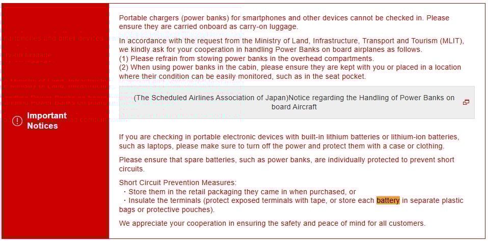 มาคมสายการบินญี่ปุ่นออกแนวปฏิบัติใหม่ คุมขนาดกระเป๋า-สิ่งของส่วนตัว