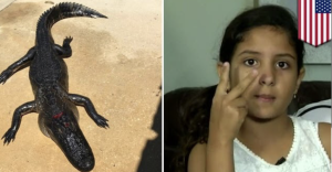 ดญ. 10 ขวบฟลอริดา รอดตายจระเข้ กัดขา ไหวพริบเอานิ้วอุดจมูก