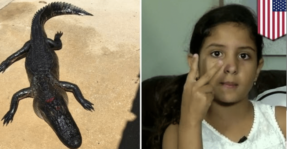 ดญ. 10 ขวบฟลอริดา รอดตายจระเข้ กัดขา ไหวพริบเอานิ้วอุดจมูก