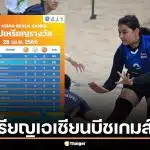 สรุปเหรียญเอเชียนบีชเกมส์ 2026 วันที่ 28 เม.ย. 69 ไทยอันดับ 2 เก็บแล้ว 9 ทอง