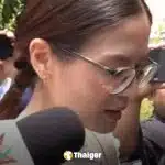 คริสติน นำส่งหลักฐาน "ชุดนอน" มัดตัวกู้ภัย ยันจำหน้าได้แม่น ด้านคู่กรณีปฏิเสธเสียงแข็ง