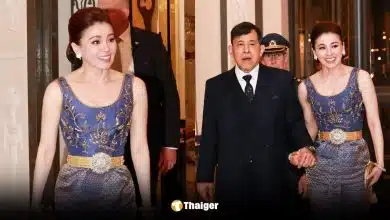 พระราชินี ฉลองพระองค์ชุดไทยดุสิตสีม่วง เสด็จฯ เยือนสวีเดน