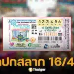 แปลปกสลาก 16 เม.ย. 69 ถอดรหัสลับเลขมงคลวันสงกรานต์ ลุ้นรวยหลังปีใหม่ไทย