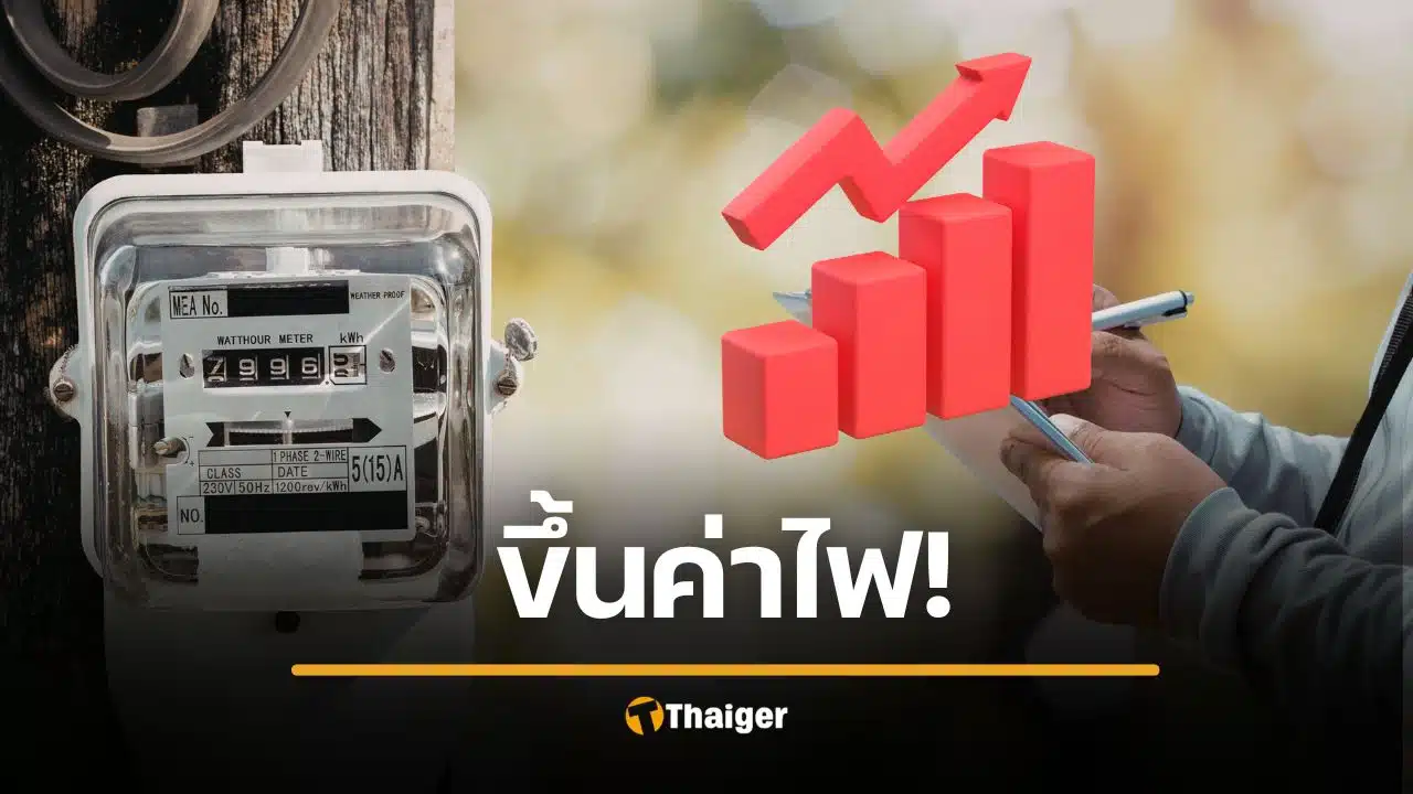 ด่วน กกพ. ขึ้นค่าไฟ 3.95 บาท/หน่วย เริ่ม พฤษภาคม 69