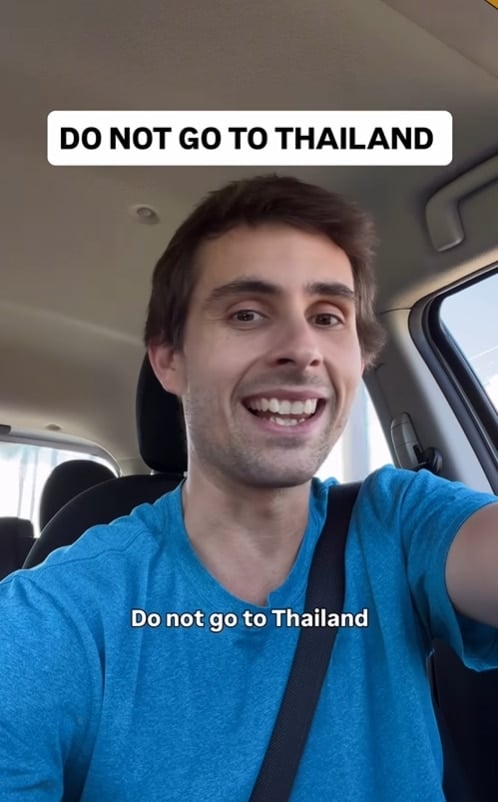 นทท.ฝรั่งอัดคลิปเตือนเพื่อนร่วมชาติ อย่ามาเที่ยวไทย เผยเหตุผลสุดพีค ทำคนไทยยิ้มไม่หุบ-2