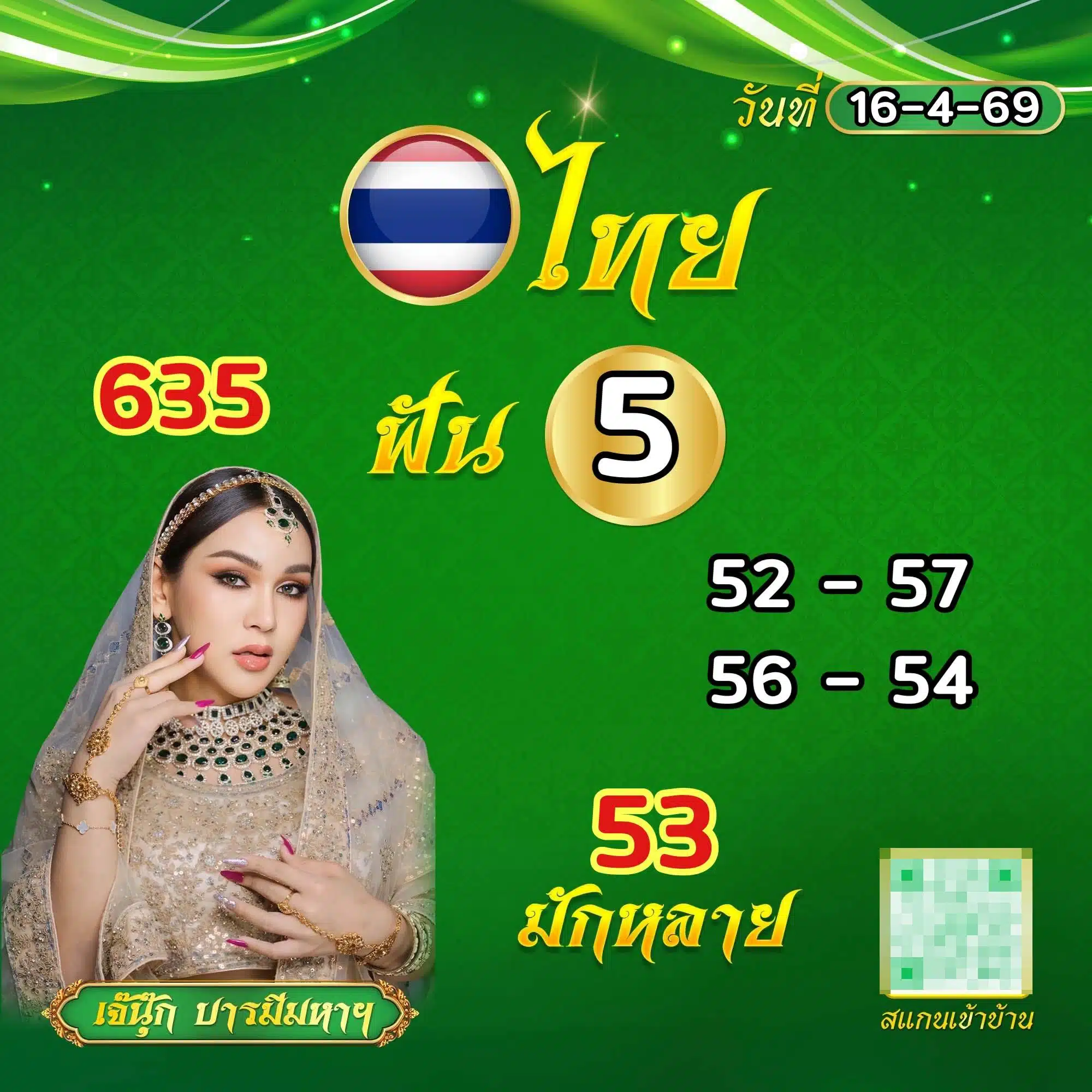 เลขเด็ด เจ๊นุ๊ก บารมีมหาเฮง 16 เม.ย. 69