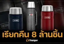 บริษัทดัง เรียกคืนกระติกน้ำ 8.2 ล้านชิ้น 3 รุ่น ปัญหาฝากระเด็นใส่จนตาบอด