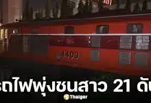 รถไฟสินค้า ชน จยย. สาววัย 21 ดับสยองกลางดึก ขณะขี่รถผ่านทางข้ามรถไฟไม่มีไม้กั้น