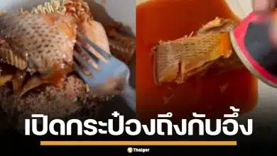 หนุ่มเปิดปลากระป๋อง เทใส่จานถึงกับอึ้ง เจอ "แมคเคอเรลคางดำ" บริษัทติดต่อชดเชยแล้ว