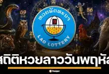 สถิติหวยลาว วันพฤหัสบดี งวด 14 พ.ค. 69 วิเคราะห์เลขนามสัตว์ เลขเด็ดชุด 2-3 ตัว