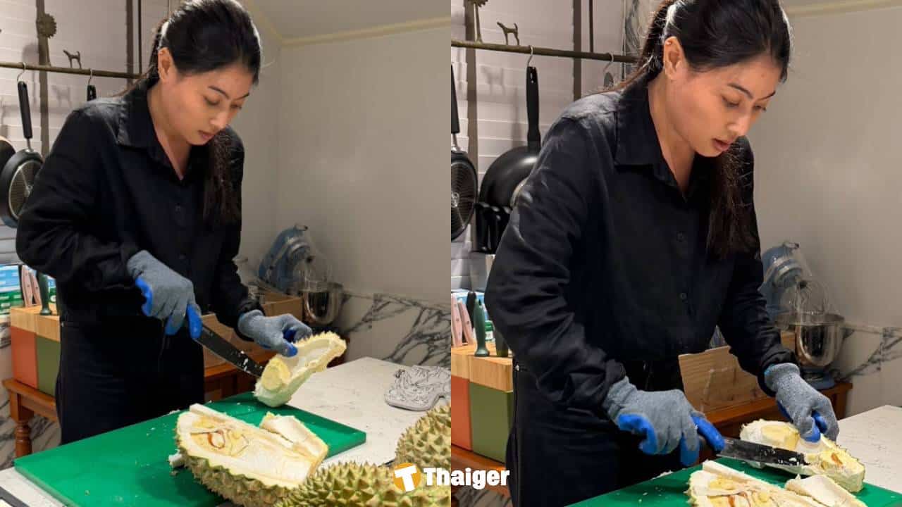 เจ้าฟ้าสิริวัณณวรีฯ ทรงปอกทุเรียนด้วยพระองค์เอง การันตีคุณภาพทุเรียนไทย สู่สายตาคนทั้งโลก