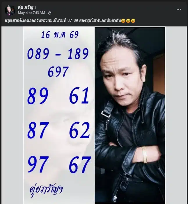 สำนักดัง ดุ่ย ภรัญฯ ปล่อยแนวทางสลากกินแบ่งรัฐบาลงวดวันที่ 16 พฤษภาคม 2569