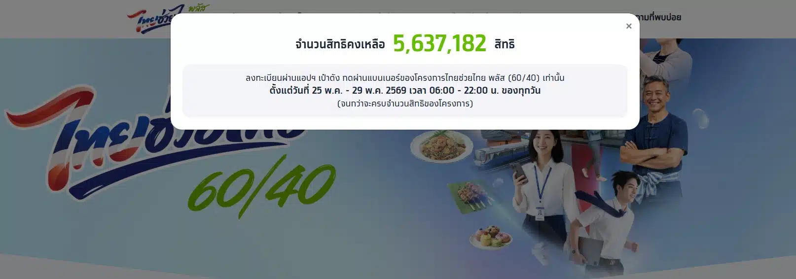 เช็กสิทธิ์คงเหลือไทยช่วยไทย พลัส