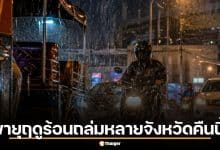 พายุฤดูร้อนถล่มหลายจังหวัด คืนนี้ 8 พ.ค. เช็กพื้นที่เสี่ยงน้ำท่วม ลมกระโชกแรงพรุ่งนี้ต่อ