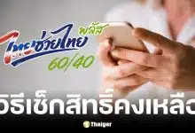 อัปเดตล่าสุด ไทยช่วยไทย พลัส เหลือกี่สิทธิ์