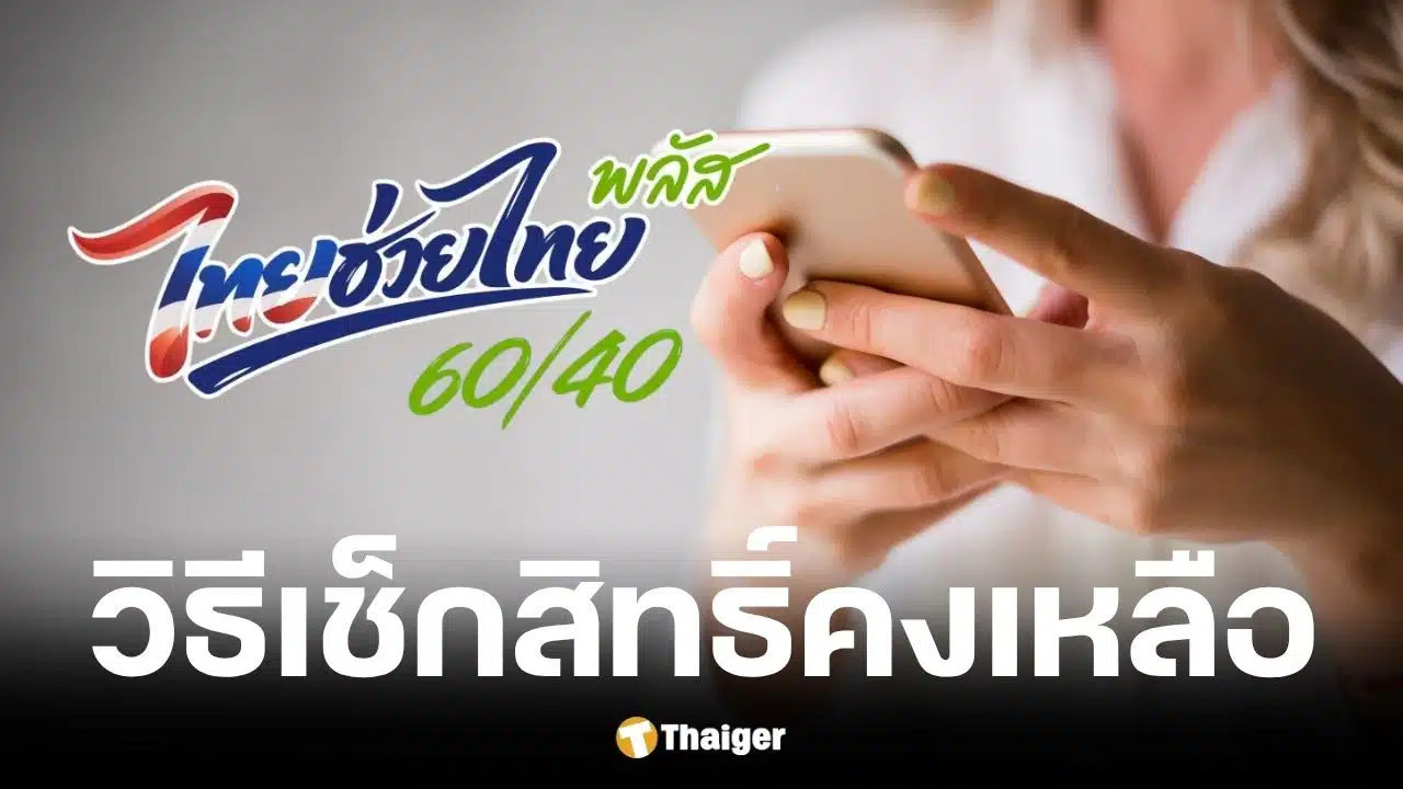 อัปเดตล่าสุด ไทยช่วยไทย พลัส เหลือกี่สิทธิ์