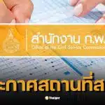 สอบ ก.พ. 2569 รอบ Paper &amp; Pencil ประกาศวัน เวลา สถานที่สอบ ภายใน 28 พ.ค. นี้