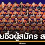 เปิดรายชื่อ ว่าที่ผู้สมัคร ส.ก. พรรคประชาชน 50 เขต ลุยศึกเลือกตั้งผู้ว่าฯ กทม.