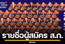 เปิดรายชื่อ ว่าที่ผู้สมัคร ส.ก. พรรคประชาชน 50 เขต ลุยศึกเลือกตั้งผู้ว่าฯ กทม.