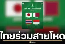 งานหนักช้างศึก! จับสลากเอเชียนคัพ 2027 ไทยร่วมสาย ญี่ปุ่น-กาตาร์-อินโดนีเซีย