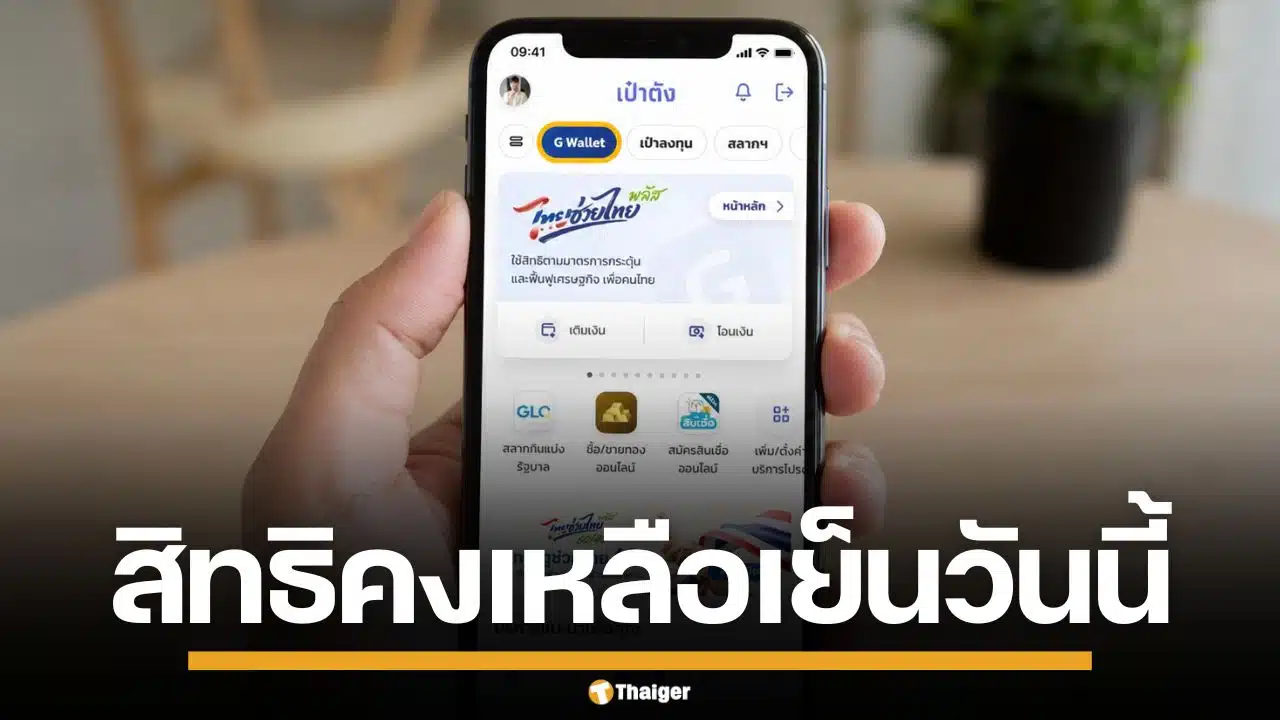 สิทธิคงเหลือ "ไทยช่วยไทย พลัส" เหลืออีกกี่สิทธิ ตอนนี้ยังลงทะเบียนทันไหม