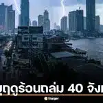พายุฤดูร้อนถล่ม 40 จังหวัด กรมอุตุฯ เตือนหลายพื้นที่ทั่วไทยระวังลมกระโชกแรง