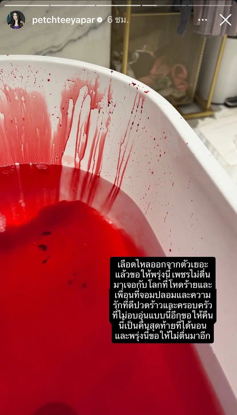 แห่ห่วง! เพชร ฏีร์ญาภา รอง 2 MUT 2014 โพสต์ภาพกรีดข้อมือเลือดอาบ ขอไม่ตื่นขึ้นมาอีก-3