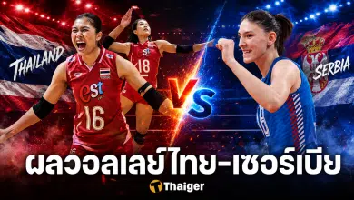 ผลวอลเลย์บอลหญิงไทย เซอร์เบีย VNL 2026