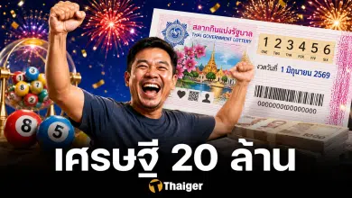 รวยไม่ไหว! หวยรางวัลที่ 1 แตก 20 ล้านคนเดียว กวาดรวม 180 ล้านบาท