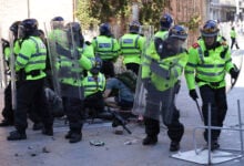 Liverpool library torched in violent unrest