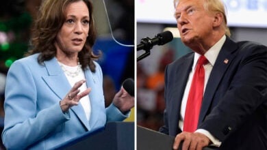 Kamala Harris, Donald Trump Unite Here