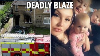 Man arrested after Bradford house fire kills woman and three children