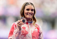 Olympian Alysha Newman twerks after winning Canada's first pole vault medal