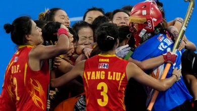 Hockey fans call for China’s disqualification after brawl with Belgium