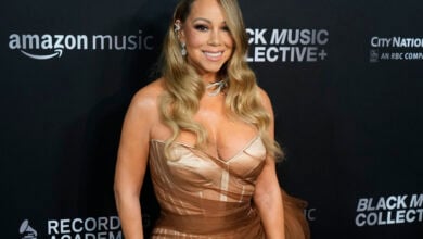 Mariah Carey appears at the third annual Recording Academy Honors in Los Angeles, Feb. 1, 2024. (AP Photo/Damian Dovarganes, File).