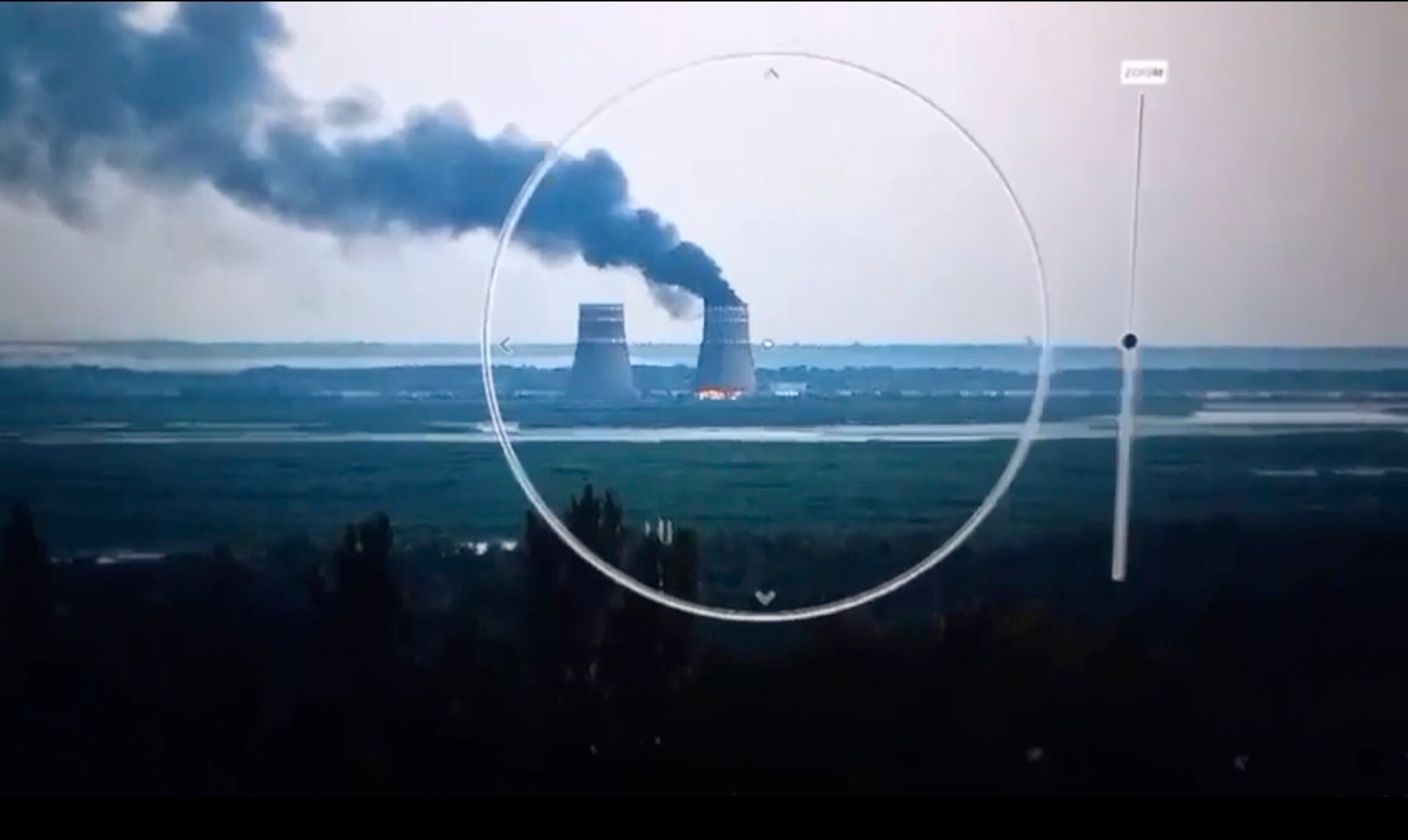 Fire erupts at Zaporizhzhia nuclear plant cooling tower