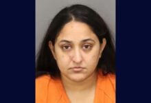 Esha Persad for throwing burrito at husband during birthday argument