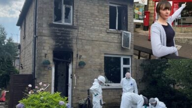 woman and child die in huddersfield house fire