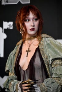 Chappell Roan arrives at the MTV Video Music Awards on Wednesday, Sept. 11, 2024, at UBS Arena in Elmont, N.Y. (Photo by Evan Agostini/Invision/AP).