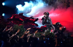 Chappell Roan performs "Good Luck, Babe" during the MTV Video Music Awards on Wednesday, Sept. 11, 2024, at UBS Arena in Elmont, N.Y. (Photo by Charles Sykes/Invision/AP).