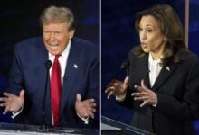 Harris blasts Trump’s tariffs, economic policies