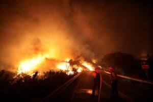 Three fast-moving California wildfires scorch over 100,000 acres in a week