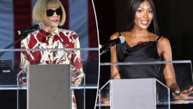 Naomi Campbell and Anna Wintour trade jabs at fashion award show