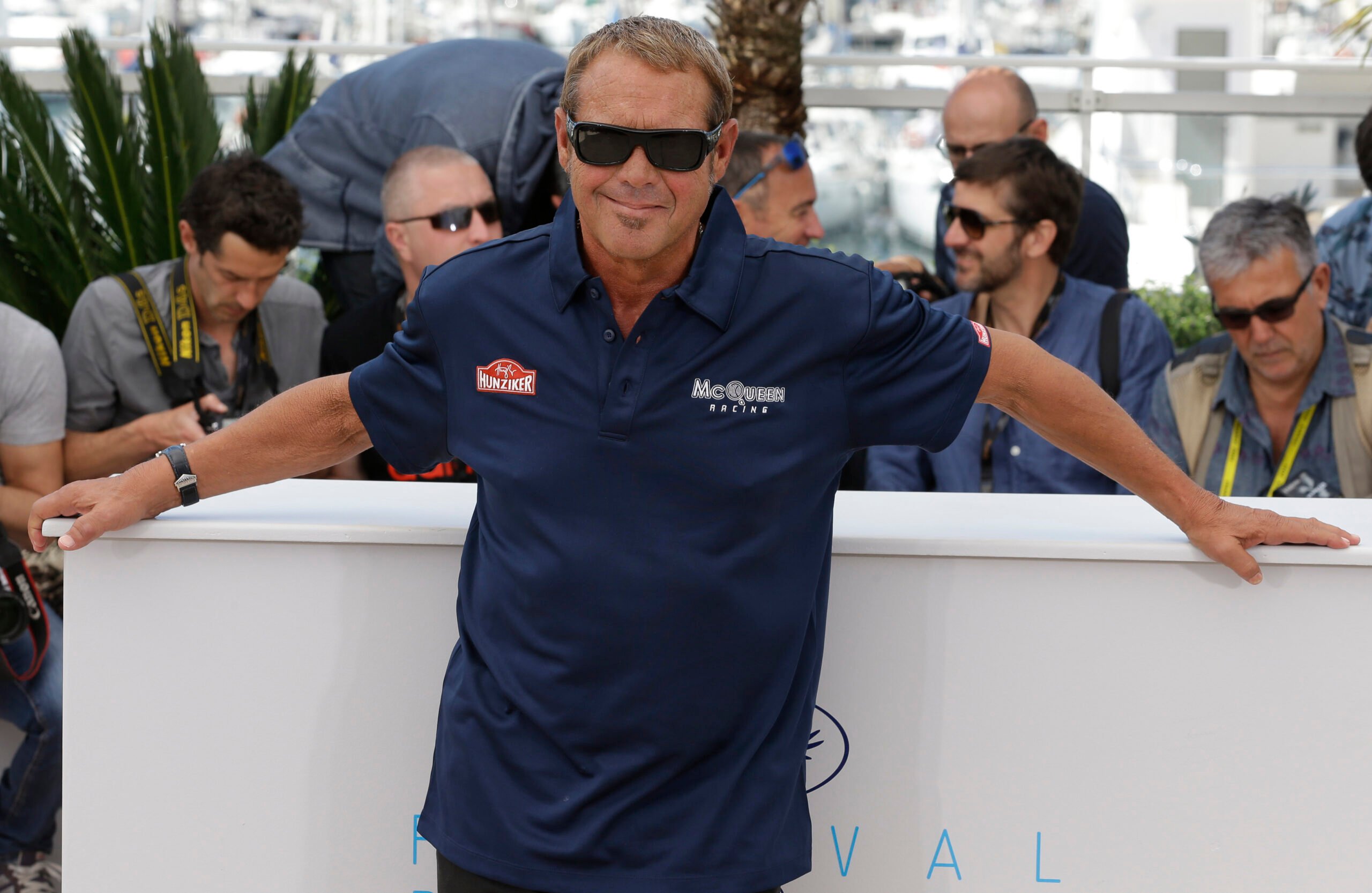 Producer Chad McQueen poses for photographers during a photo call for the film, "Steve McQueen: The Man & Le Mans," at the 68th international film festival, Cannes, southern France, May 16, 2015. (AP Photo/Lionel Cironneau, File).