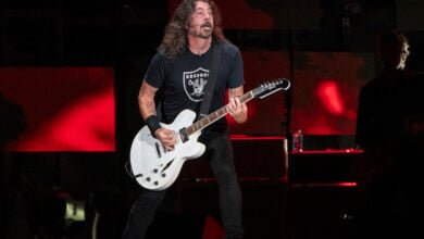 Dave Grohl of the Foo Fighters performs at Festival d'été de Québec, July 8, 2023, at Plains of Abraham in Quebec City. (Photo by Amy Harris/Invision/AP, File).