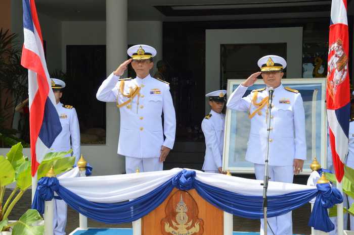 Phuket Navy base swaps top brass