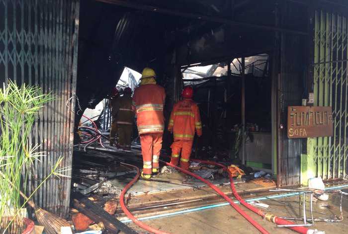 Video Report: Phuket welder allegedly sparks furniture shop inferno