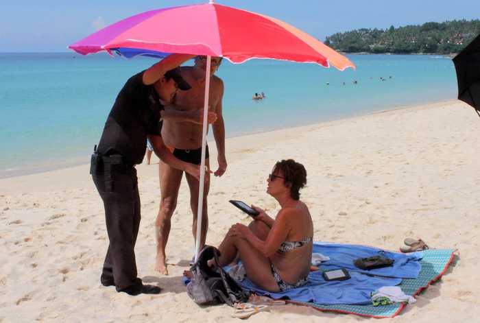 “Tourists, bring your own umbrellas,’ says Phuket beach town president