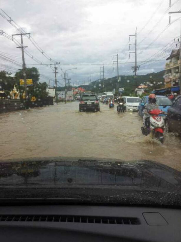 Flash-floods strike amid weather warning for Phuket